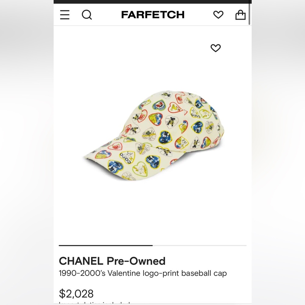 Chanel baseball cap hearts - Picture 3 of 4